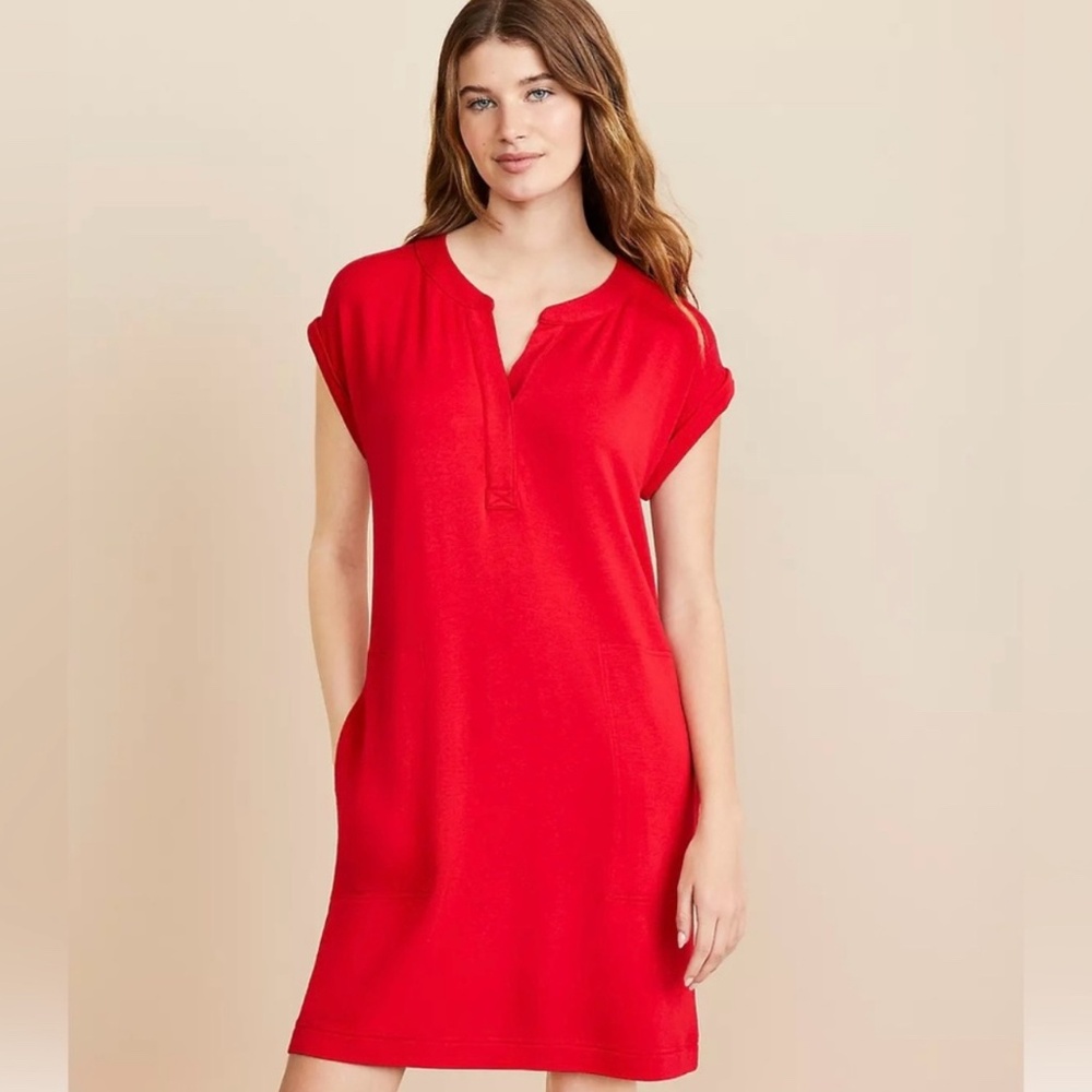 Lou & Grey Henley Pocket Dress
